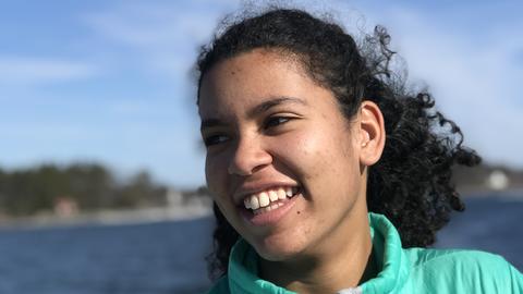 Student studying abroad in Sweden.