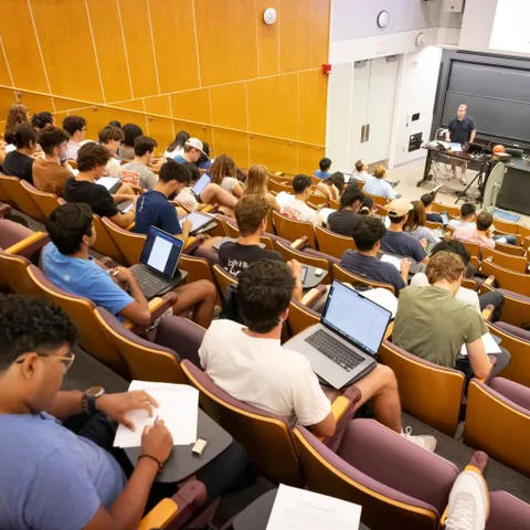 students in class