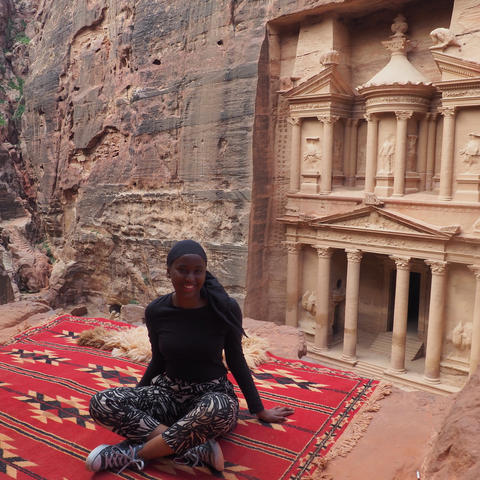 Study abroad student in Jordan