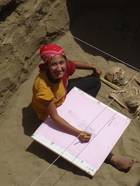 photo of Andrea Delgado abroad