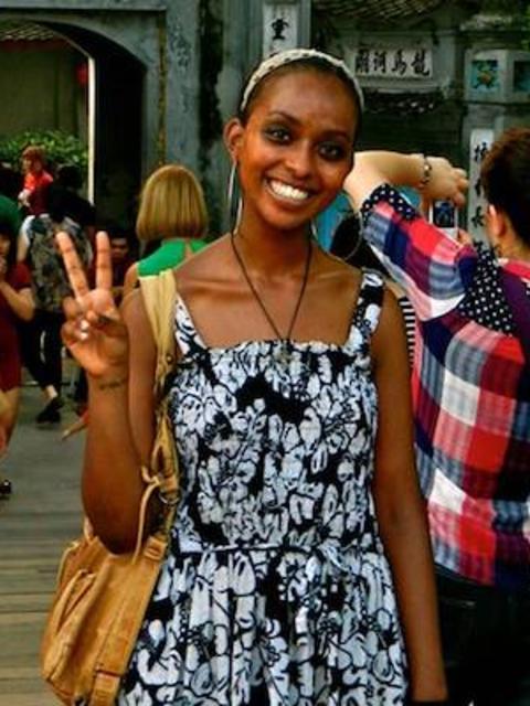 photo of Tsega Tamene abroad